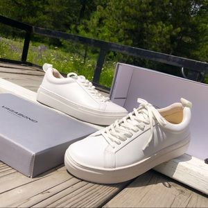 NEW VAGABOND Zoe Platform White Leather Tennis Shoe -NIB/NWT